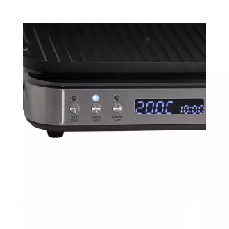 Grill elektryczny kontaktowy Orava Grillchef-3, 2000 W, wyświetlacz LCD, timer, sterowanie cyfrowe