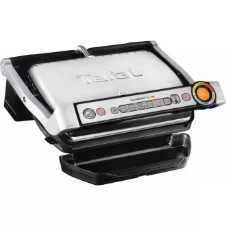 Grill elektryczny Tefal GC712D34 OptiGrill Inox, 2000 W, 6 programów, termostat, tacka na sok, srebrny/czarny Grill elektryczny Tefal GC712D34 OptiGrill Inox, 2000 W, 6 programów, termostat, tacka na sok, srebrny/czarny