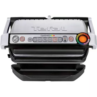 Grill elektryczny Tefal GC712D34 OptiGrill Inox, 2000 W, 6 programów, termostat, tacka na sok, srebrny/czarny Grill elektryczny Tefal GC712D34 OptiGrill Inox, 2000 W, 6 programów, termostat, tacka na sok, srebrny/czarny