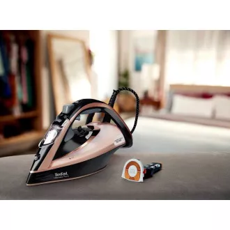 Żelazko parowe Tefal Ultimate Pure FV9845E0, 3200 W, zapobieganie kapaniu, automatyczne wyłączanie, brzoskwiniowe