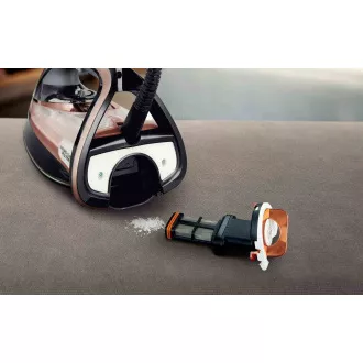 Żelazko parowe Tefal Ultimate Pure FV9845E0, 3200 W, zapobieganie kapaniu, automatyczne wyłączanie, brzoskwiniowe