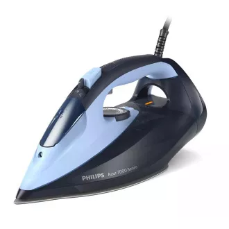 Żelazko parowe Philips 7000 Series DST7041/20, 2800 W, blokada kapania, automatyczne wyłączanie, niebieskie