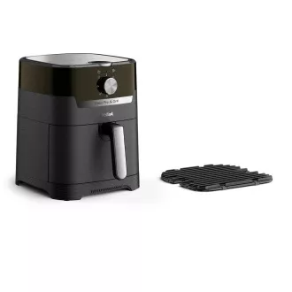 TEFAL EY501815 Easy Fry & Grill frytownica na gorące powietrze, smażenie i grillowanie, 4, 2 l, 1550 W, sterowanie mechaniczne, czarna