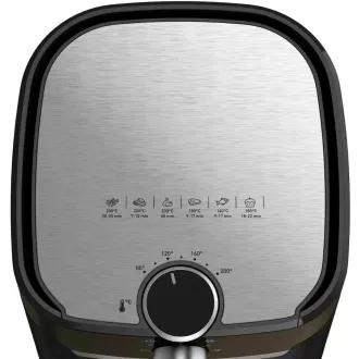 TEFAL EY501815 Easy Fry & Grill frytownica na gorące powietrze, smażenie i grillowanie, 4, 2 l, 1550 W, sterowanie mechaniczne, czarna