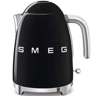 Czajnik elektryczny Smeg KLF03BLEU, 1, 7 l, (7 filiżanek), 2400 W, styl lat 50-tych, czarny