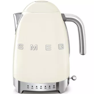 Czajnik elektryczny Smeg KLF04CREU, 1, 7 l (7 filiżanek), 2400 W, 50s style, regulacja temperatury, 7 programów, kremowy
