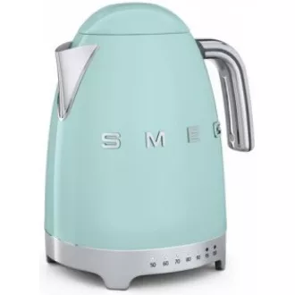 Czajnik elektryczny Smeg KLF04PGEU, 1, 7 l (7 filiżanek), 2400 W, styl lat 50-tych, regulacja temperatury, 7 programów, pastelowa zieleń