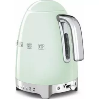 Czajnik elektryczny Smeg KLF04PGEU, 1, 7 l (7 filiżanek), 2400 W, styl lat 50-tych, regulacja temperatury, 7 programów, pastelowa zieleń