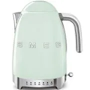 Czajnik elektryczny Smeg KLF04PGEU, 1, 7 l (7 filiżanek), 2400 W, styl lat 50-tych, regulacja temperatury, 7 programów, pastelowa zieleń