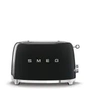 Smeg TSF01BLEU toster/opiekacz, 2 tostery, 6 poziomów opiekania, szuflada na okruchy, styl. 50s, czarny