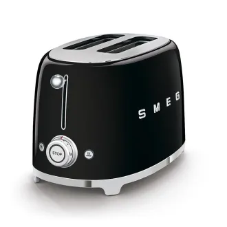 Smeg TSF01BLEU toster/opiekacz, 2 tostery, 6 poziomów opiekania, szuflada na okruchy, styl. 50s, czarny