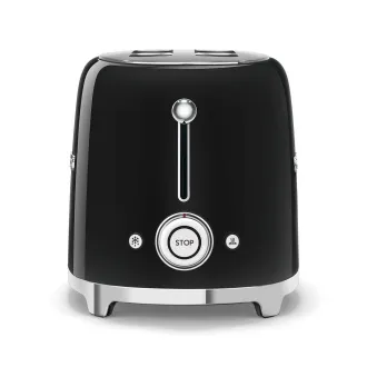Smeg TSF01BLEU toster/opiekacz, 2 tostery, 6 poziomów opiekania, szuflada na okruchy, styl. 50s, czarny