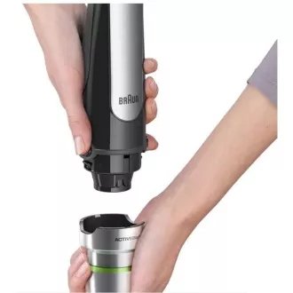 Braun MQ7000X blender kielichowy, 1000 W, kruszenie lodu, 2 ostrza, misa miksująca
