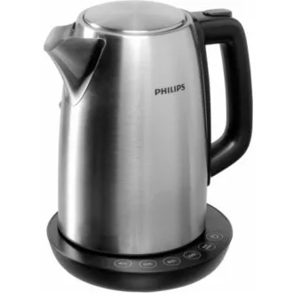 Czajnik elektryczny Philips HD9359/90, 1,7 l, 2200 W, regulacja temperatury, czarny / srebrny