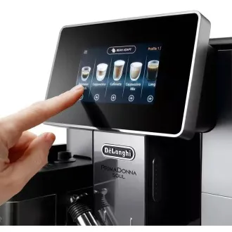 DeLonghi PrimaDonna Soul ECAM 610.55.SB automatyczny ekspres do kawy, 1450 W, 19 bar, wbudowany młynek, inteligentny system mleka