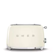 Smeg TSF01CREU toster/opiekacz, 2 tostery, 6 poziomów opiekania, szuflada na okruchy, styl. Lata 50-te, kremowy