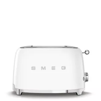 Smeg TSF01WHEU toster/opiekacz, 2 tostery, 6 poziomów opiekania, szuflada na okruchy, styl. Lata 50-te, biały