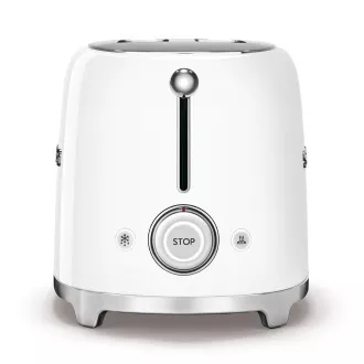 Smeg TSF01WHEU toster/opiekacz, 2 tostery, 6 poziomów opiekania, szuflada na okruchy, styl. Lata 50-te, biały