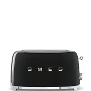 Smeg TSF02BLEU, toster / opiekacz, 4 poziomy opiekania, 6 poziomów opiekania, szuflada na okruchy, styl. Lata 50-te, czarny
