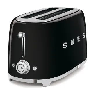 Smeg TSF02BLEU, toster / opiekacz, 4 poziomy opiekania, 6 poziomów opiekania, szuflada na okruchy, styl. Lata 50-te, czarny Smeg TSF02BLEU, toster / opiekacz, 4 poziomy opiekania, 6 poziomów opiekania, szuflada na okruchy, styl. Lata 50-te, czarny