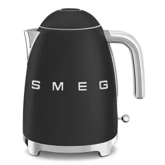 Smeg KLF03BLMEU, czajnik elektryczny, 1, 7 l, (7 filiżanek), 2400 W, styl lat 50-tych, czarny matowy