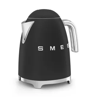 Smeg KLF03BLMEU, czajnik elektryczny, 1, 7 l, (7 filiżanek), 2400 W, styl lat 50-tych, czarny matowy