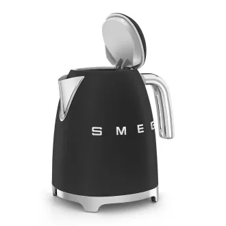 Smeg KLF03BLMEU, czajnik elektryczny, 1, 7 l, (7 filiżanek), 2400 W, styl lat 50-tych, czarny matowy