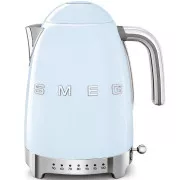 Czajnik elektryczny Smeg KLF04PBEU, 1, 7 l (7 filiżanek), 2400 W, styl lat 50-tych, regulacja temperatury, 7 programów, pastelowy niebieski