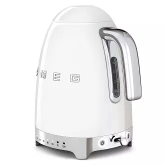 Czajnik elektryczny Smeg KLF04WHEU, 1, 7 l (7 filiżanek), 2400 W, 50s style, regulacja temperatury, 7 programów, biały