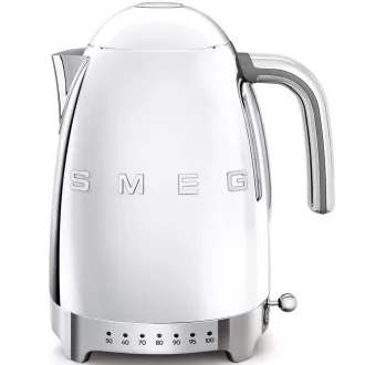 Czajnik elektryczny Smeg KLF04SSEU, 1, 7 l (7 filiżanek), 2400 W, 50s style, regulacja temperatury, 7 programów, chrom