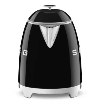 Smeg KLF05BLEU mini czajnik, 0, 8 l / 3 filiżanki, 1400 W, styl lat 50-tych, czarny