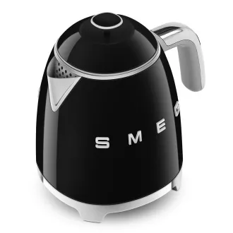 Smeg KLF05BLEU mini czajnik, 0, 8 l / 3 filiżanki, 1400 W, styl lat 50-tych, czarny