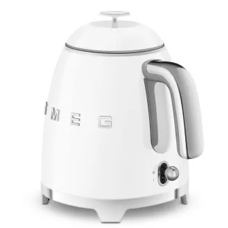 Smeg KLF05WHEU, mini czajnik, 0, 8 l / 3 filiżanki, 1400 W, styl lat 50-tych, biały