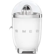 Wyciskarka do cytrusów Smeg CJF11WHEU, 70 W, ręczny docisk, uniwersalny stożek ze stali nierdzewnej, biały