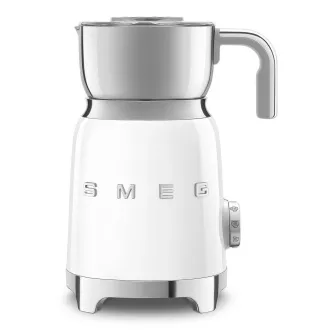 Spieniacz do mleka Smeg MFF11WHEU, 500 W, 600 ml / 2,5 filiżanki, gorąca czekolada / mleko, lekka pianka, biały Spieniacz do mleka Smeg MFF11WHEU, 500 W, 600 ml / 2,5 filiżanki, gorąca czekolada / mleko, lekka pianka, biały