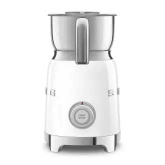 Spieniacz do mleka Smeg MFF11WHEU, 500 W, 600 ml / 2,5 filiżanki, gorąca czekolada / mleko, lekka pianka, biały Spieniacz do mleka Smeg MFF11WHEU, 500 W, 600 ml / 2,5 filiżanki, gorąca czekolada / mleko, lekka pianka, biały