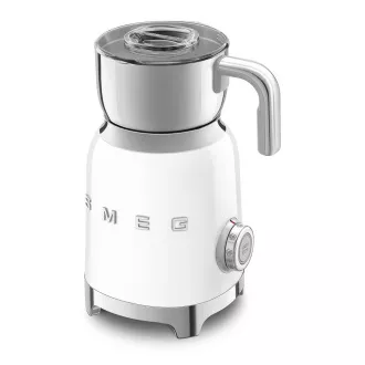 Spieniacz do mleka Smeg MFF11WHEU, 500 W, 600 ml / 2,5 filiżanki, gorąca czekolada / mleko, lekka pianka, biały Spieniacz do mleka Smeg MFF11WHEU, 500 W, 600 ml / 2,5 filiżanki, gorąca czekolada / mleko, lekka pianka, biały