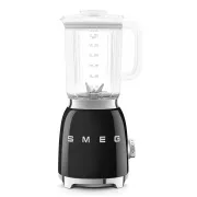Blender Smeg BLF03BLEU, 800 W, 4 programy, funkcja pulsacyjna, 18000 obr/min, ostrze ze stali nierdzewnej, Ice crush, 50's Style, czarny