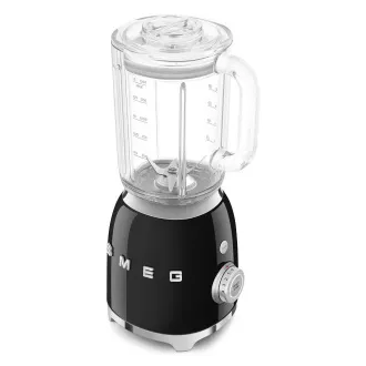 Blender Smeg BLF03BLEU, 800 W, 4 programy, funkcja pulsacyjna, 18000 obr/min, ostrze ze stali nierdzewnej, Ice crush, 50's Style, czarny