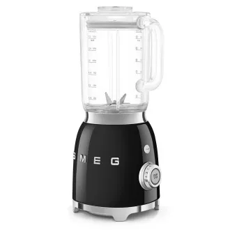 Blender Smeg BLF03BLEU, 800 W, 4 programy, funkcja pulsacyjna, 18000 obr/min, ostrze ze stali nierdzewnej, Ice crush, 50's Style, czarny