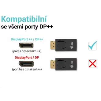 Pasywna przejściówka i-tec DisplayPort na HDMI (maks. 4K/30Hz)