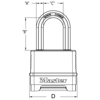 Kłódka szyfrowa Master Lock - Excell - 56 mm