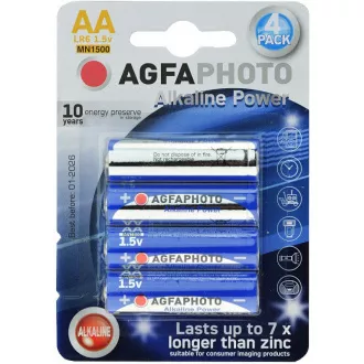 Baterie alkaliczne AgfaPhoto Power LR06/AA, blister 4 szt.