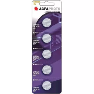 Bateria litowa guzikowa AgfaPhoto CR2016, blister 5szt