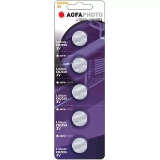 Bateria litowa guzikowa AgfaPhoto CR2016, blister 5szt