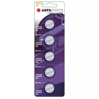 Bateria litowa guzikowa AgfaPhoto CR2016, blister 5szt