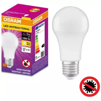 OSRAM LED ANTYBAKTERYJNY E27 10W/827 CLA75W ciepły 2700k OSRAM LED ANTYBAKTERYJNY E27 10W/827 CLA75W ciepły 2700k