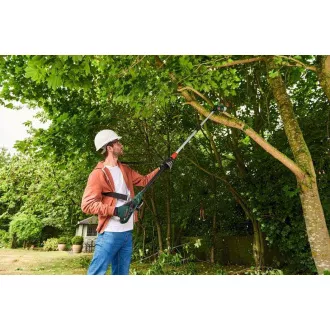 BOSCH UniversalChainPole 18, akumulatorowy sekator teleskopowy, 18 V, drążek 20 cm, 4 m/s, akumulator