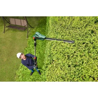 Akumulatorowe teleskopowe nożyce do żywopłotu Bosch UniversalHedgePole 18, 18 V, długość 43 cm, akumulator