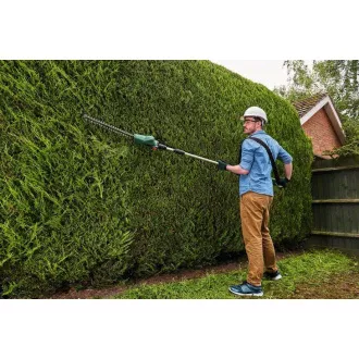Akumulatorowe teleskopowe nożyce do żywopłotu Bosch UniversalHedgePole 18, 18 V, długość 43 cm, akumulator